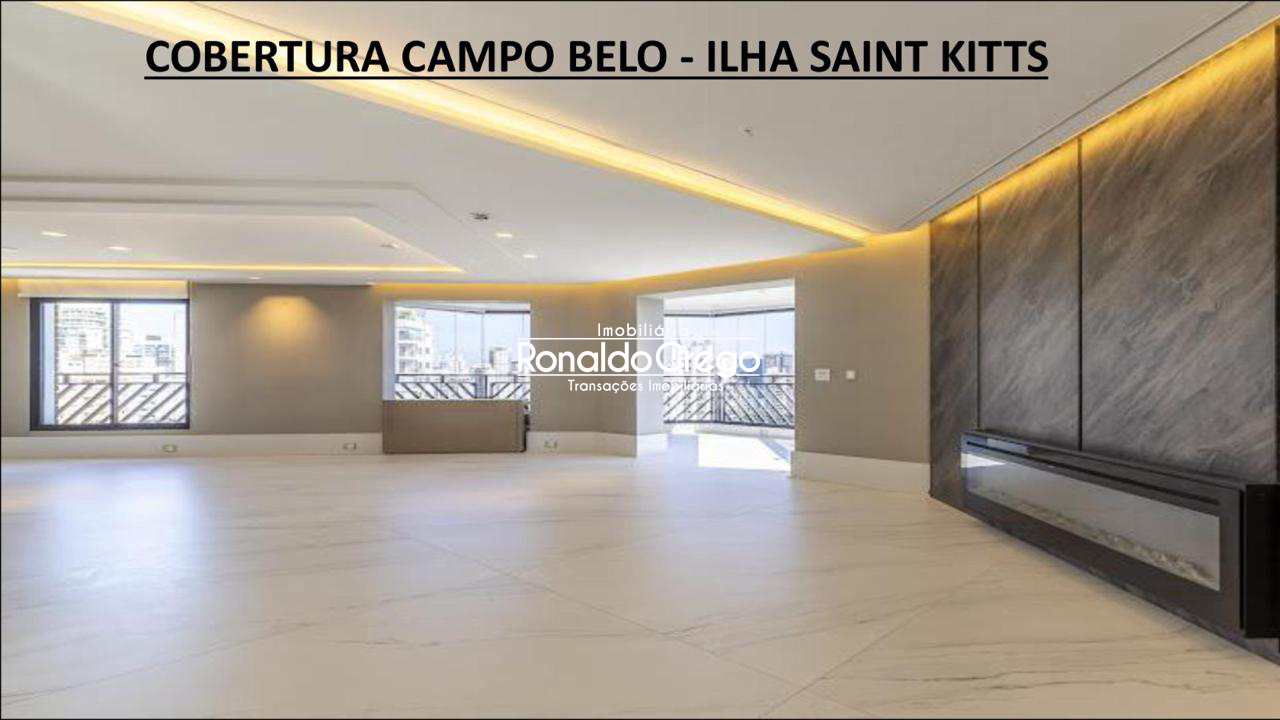 Cobertura com 4 quartos, 2 suítes  4 vagas Campo Belo