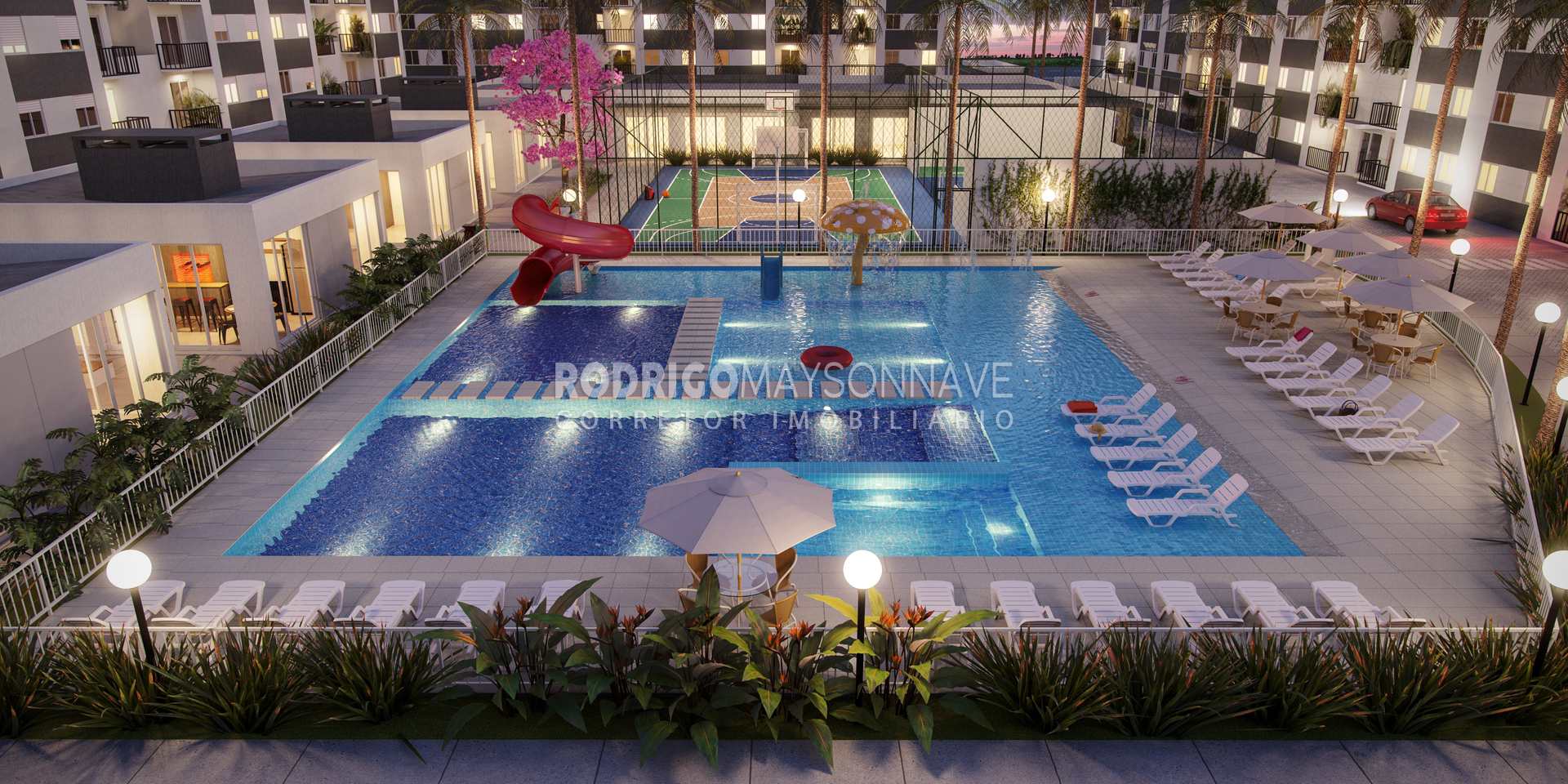 Acqua Parque Residence, Apartamento - Padrão - São Gonçalo - Pelotas R$  1.700,00. Cód.: 44629