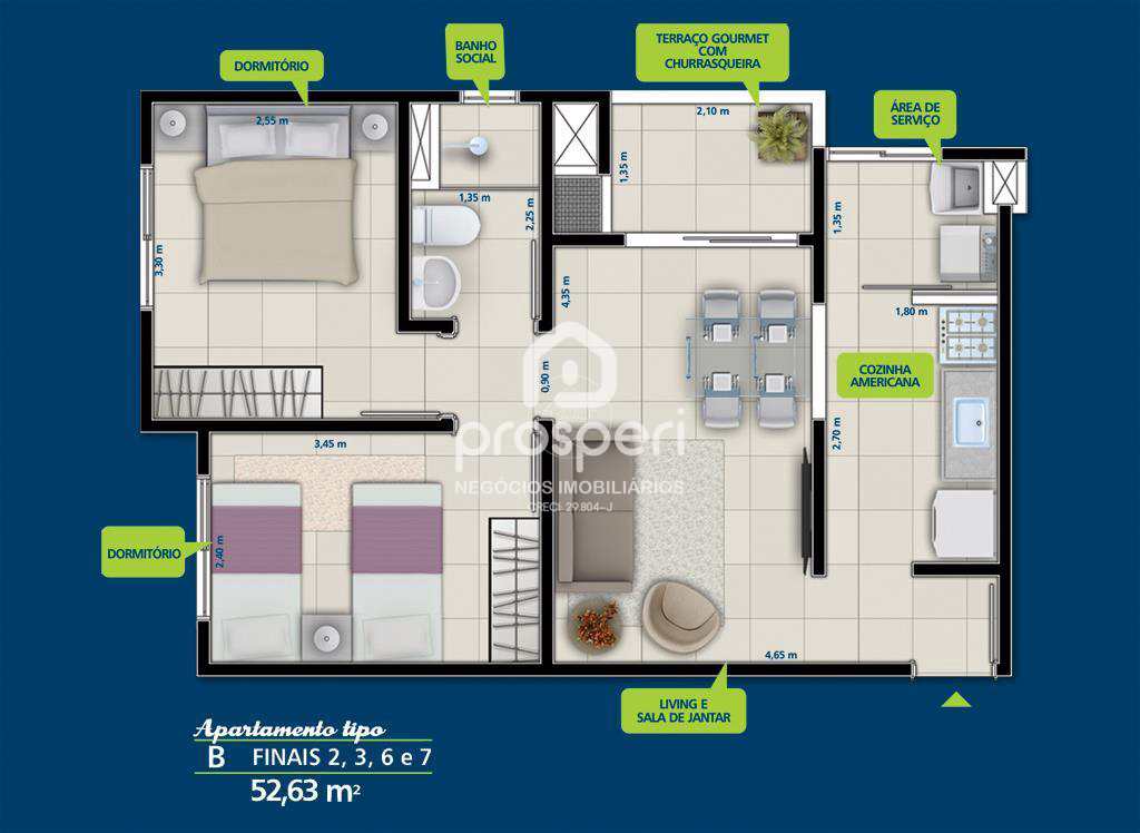 Apartamento à venda com 2 quartos, 52m² - Foto 11