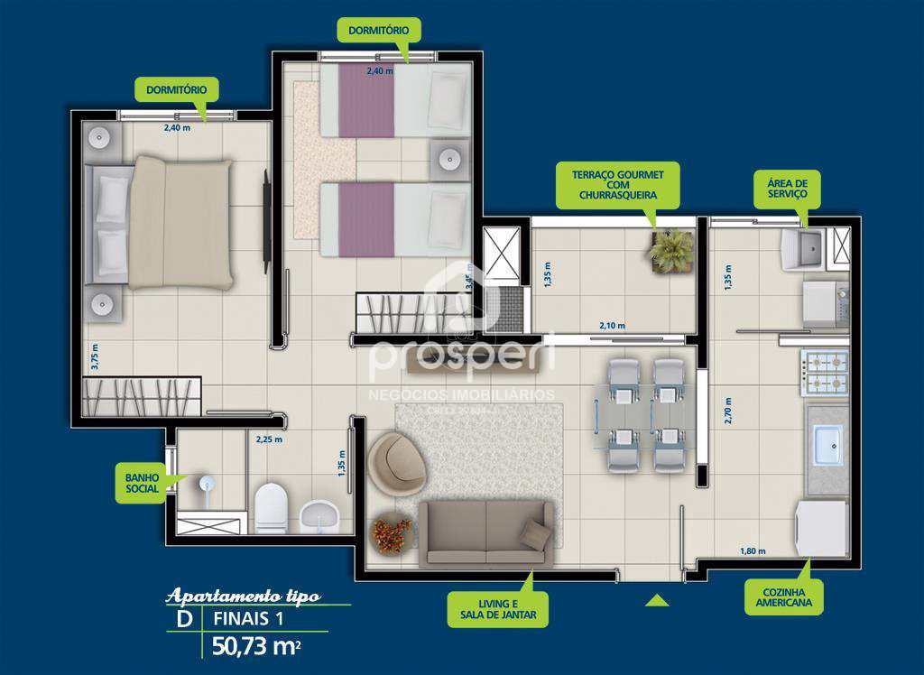 Apartamento à venda com 2 quartos, 50m² - Foto 13