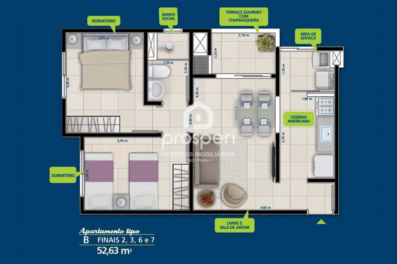 Apartamento à venda com 2 quartos, 52m² - Foto 23