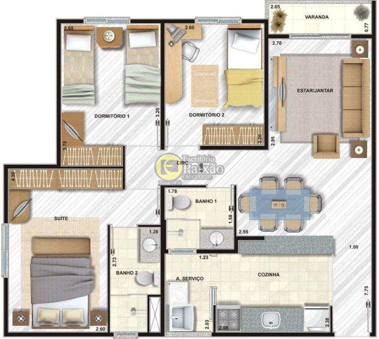 Apartamento à venda com 3 quartos, 79m² - Foto 28