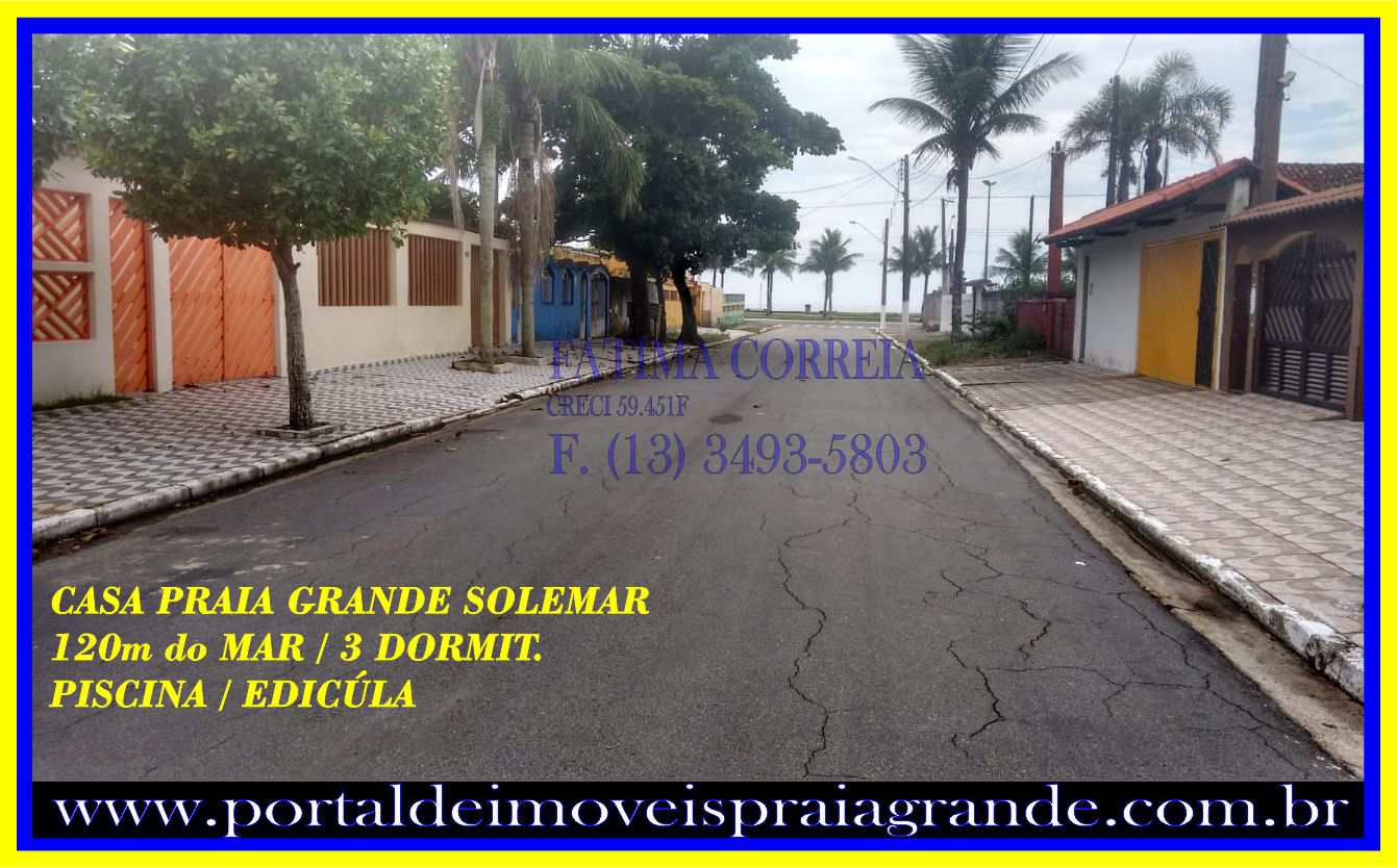 CASA A VENDA SOLEMAR PRAIA GRANDE | 3 DORMITÓRIOS | PISCINA