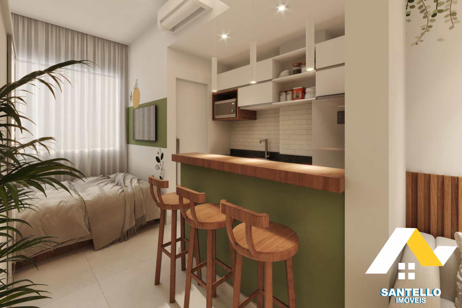 Apartamento à venda com 1 quarto, 25m² - Foto 3