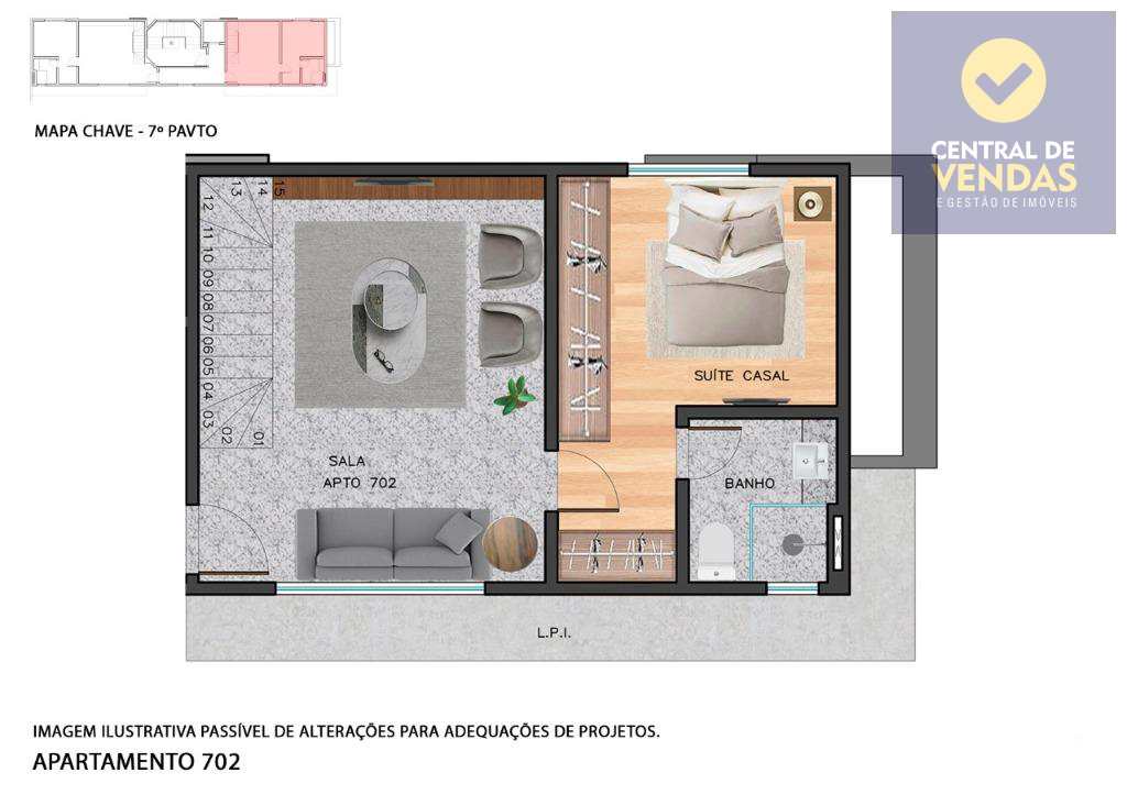 Cobertura à venda com 1 quarto, 72m² - Foto 5