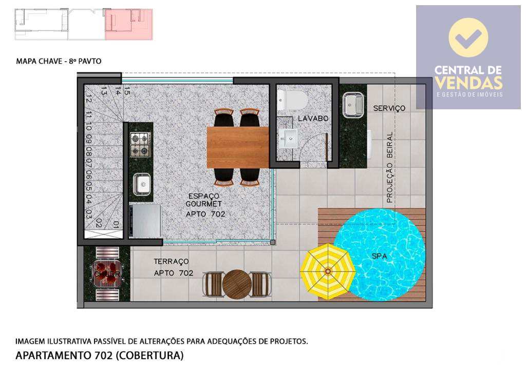 Cobertura à venda com 1 quarto, 72m² - Foto 4