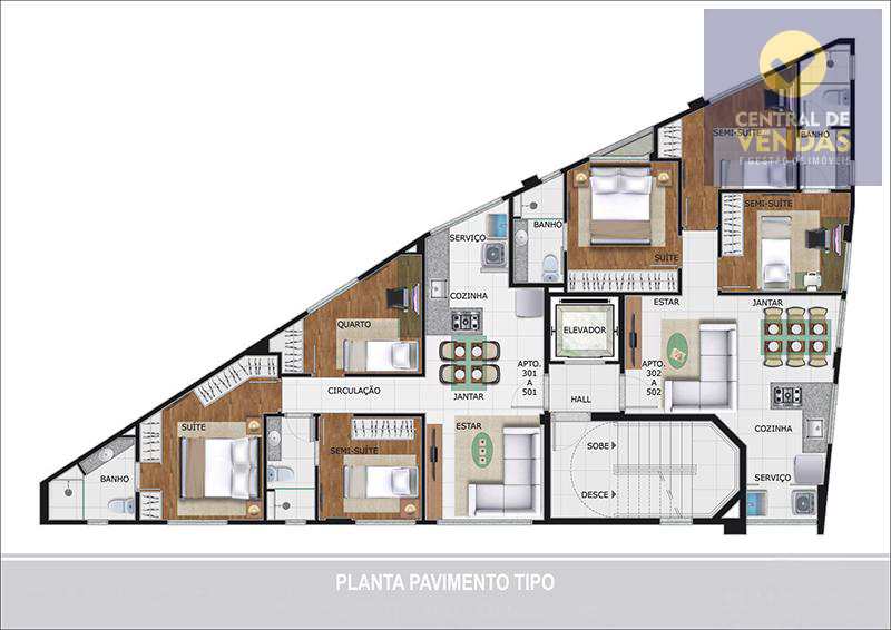 Apartamento à venda com 3 quartos, 67m² - Foto 5