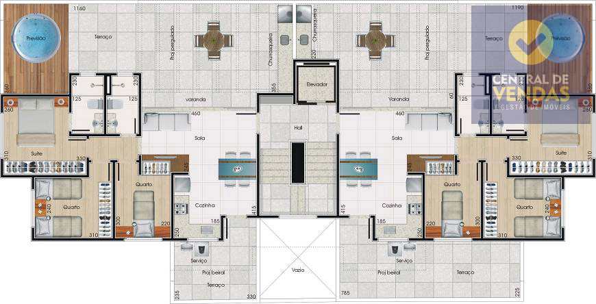 Apartamento à venda com 3 quartos, 112m² - Foto 3