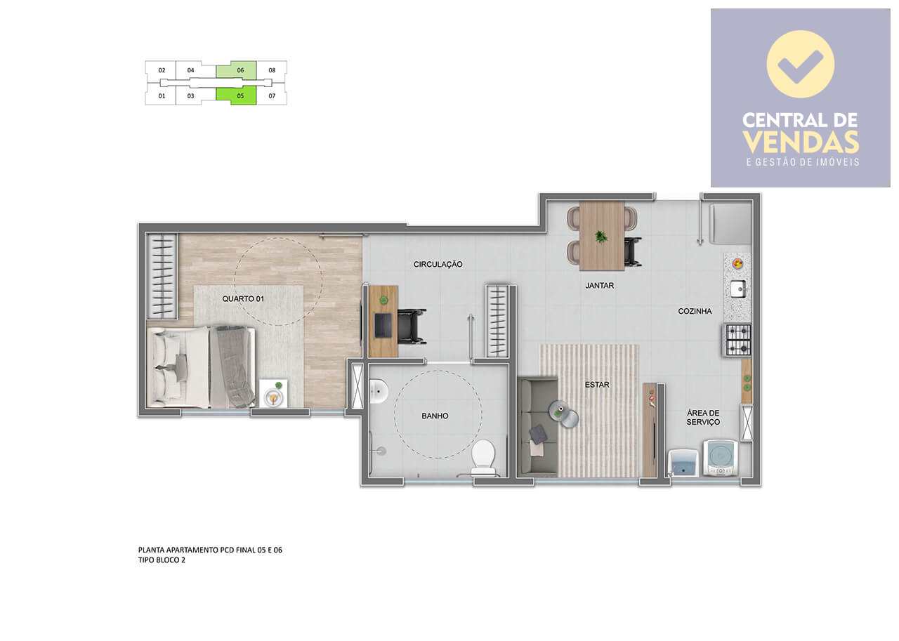 Apartamento à venda com 2 quartos, 40m² - Foto 23