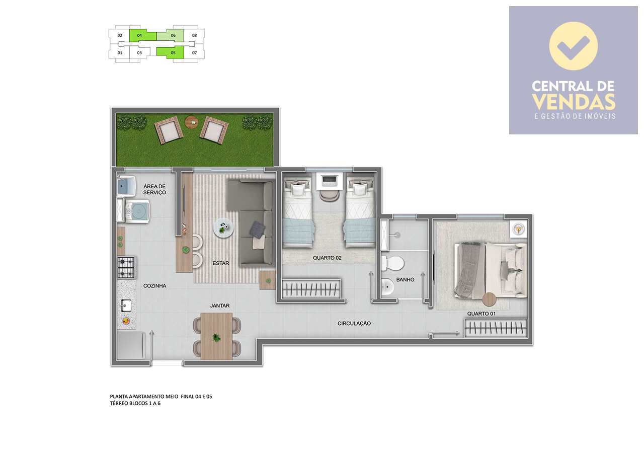 Apartamento à venda com 2 quartos, 48m² - Foto 24