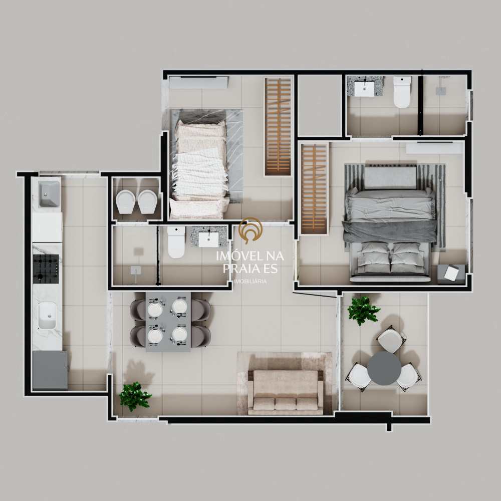 Apartamento à venda com 2 quartos, 59m² - Foto 5