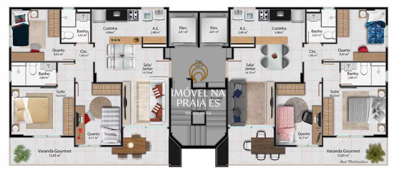 Apartamento à venda com 3 quartos, 76m² - Foto 4