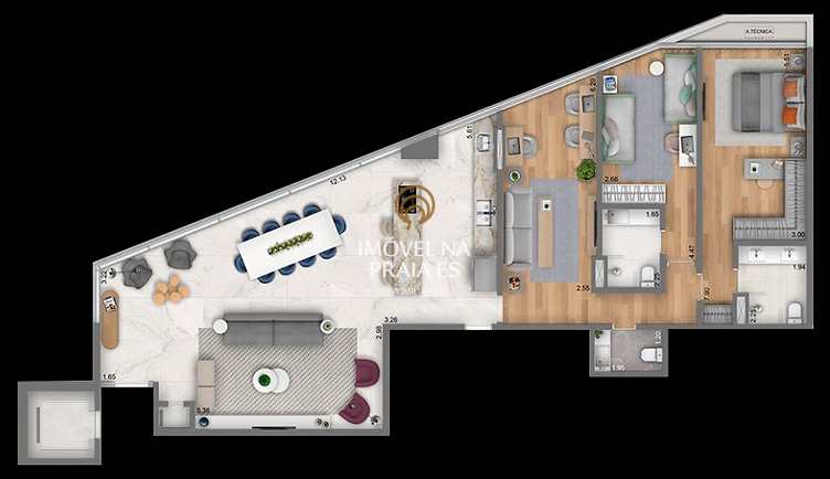 Apartamento à venda com 3 quartos, 147m² - Foto 6