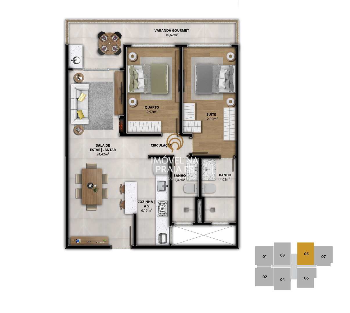 Apartamento à venda com 2 quartos, 84m² - Foto 6