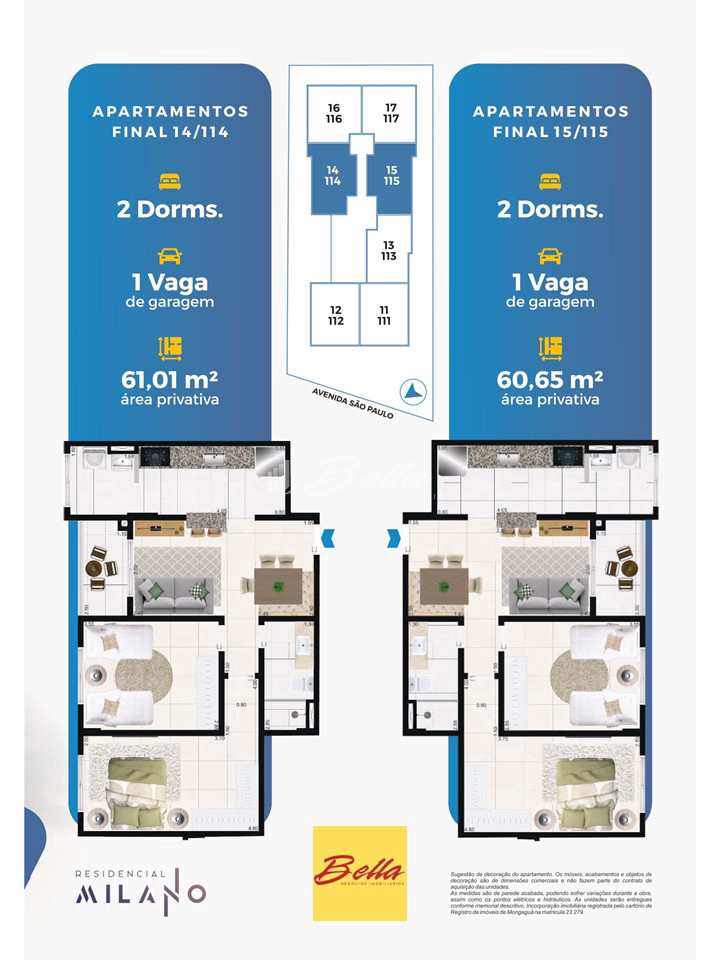 Apartamento à venda com 2 quartos, 62m² - Foto 5