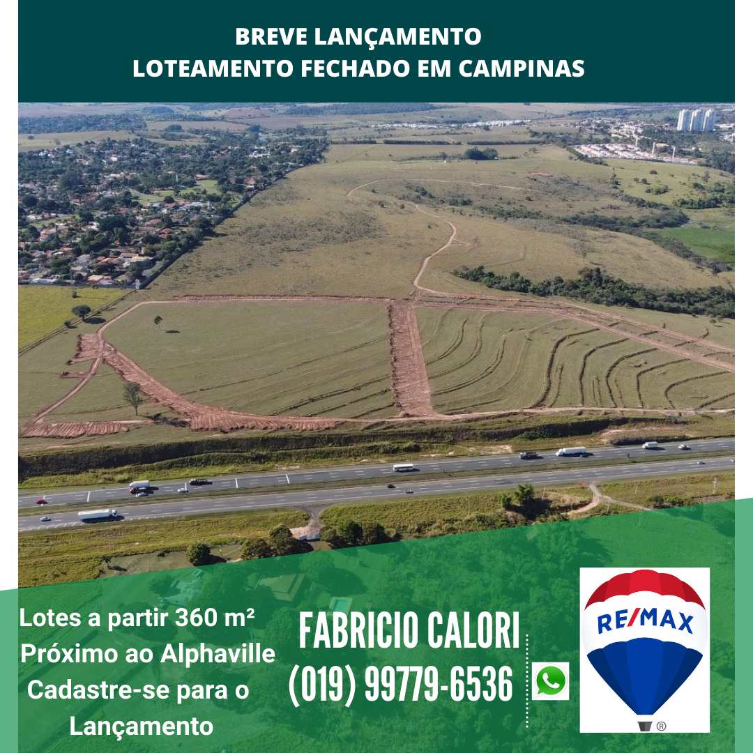 Serena Campinas  Lotes de 360m² na melhor região de Campinas